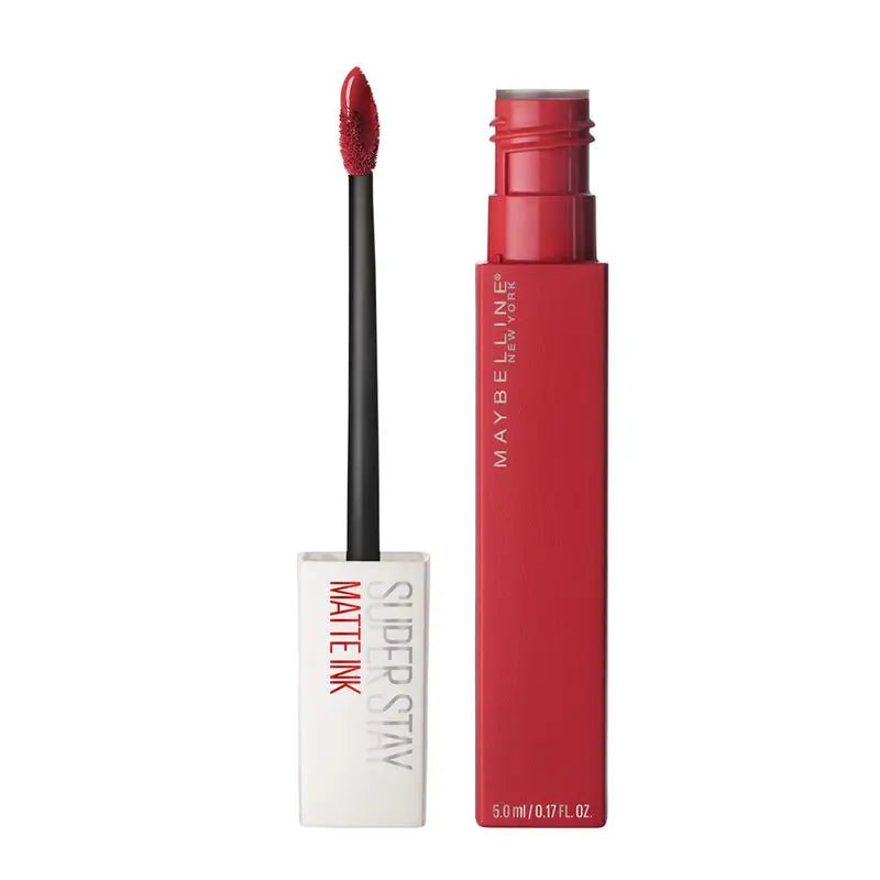 Maybelline New York Superstay Matte Ink Langanhaltender Matte Lippenstift Farbton 20 Pionier Rot