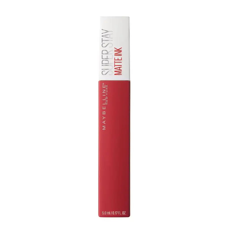 Maybelline New York Superstay Matte Ink Langanhaltender Matte Lippenstift Farbton 20 Pionier Rot