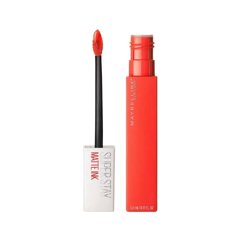 Maybelline New York Superstay Matte Ink Langanhaltender Matte Lippenstift Farbton 25 Heroine Orange
