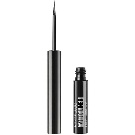 Maybelline New York Tattoo Liner Semi-Permanent Eyeliner mit Pinsel Farbton 710 Inked Black, Schwarz