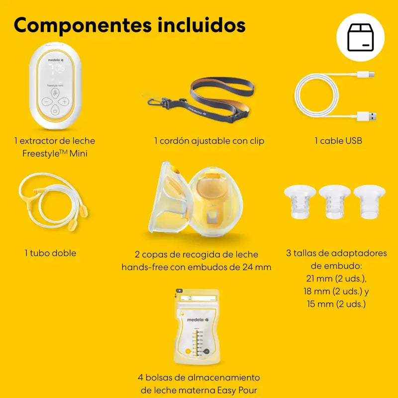 Medela Freestyle Mini Hands-Free Elektrische Doppel-Milchpumpe