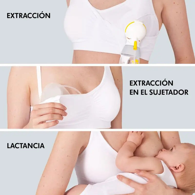 Medela Still- und Abführ-BH 3-In-1-Xl Weiß, 1 St.