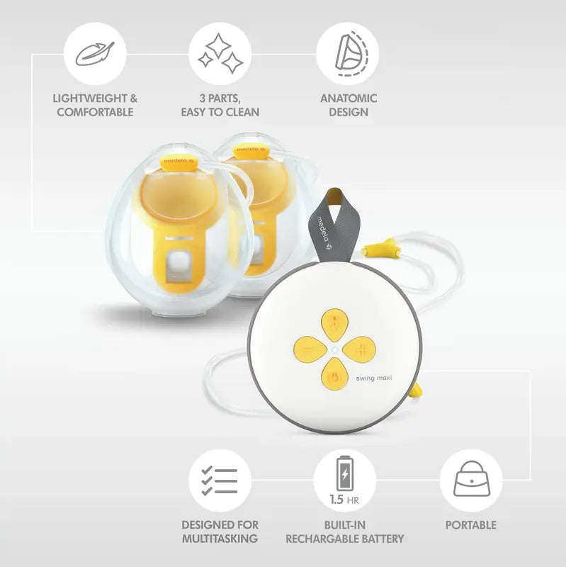 Medela Swing Maxi Hands Free, Doppelte elektrische Milchpumpe, 1 Stk.