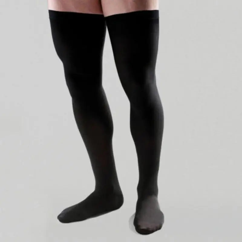 Farmalastic Herren-Normal-Kompressions-Langstrumpf Schwarz, Große Größe