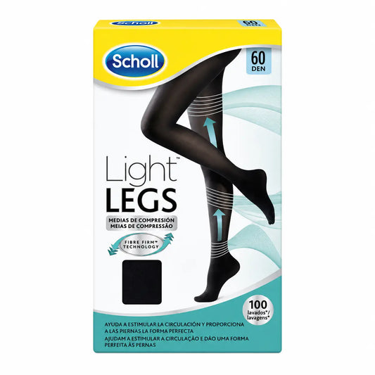 Strümpfe E.T. Lightweight Comp Tape 60 Den Scholl Light Größe S Schwarz