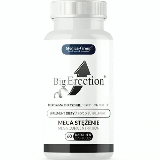 Medica Group Bigerection Natürliches Nahrungsergänzungsmittel für männliche Vitalität und intime Leistung, 60 Kapseln