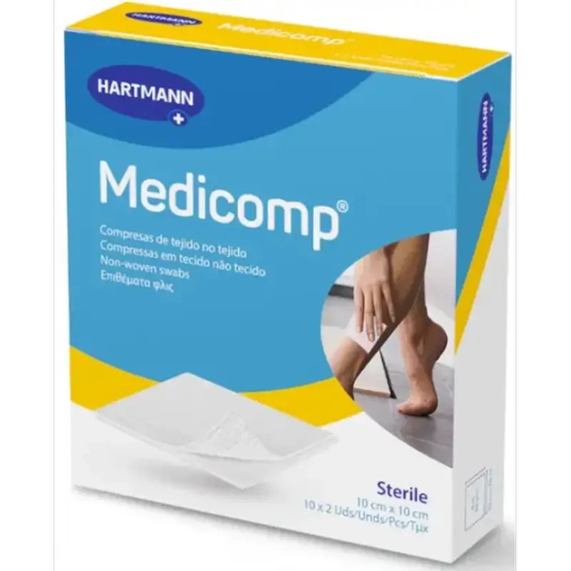 Medicomp Steriler Verbandmull 10X10 cm 20 Stück