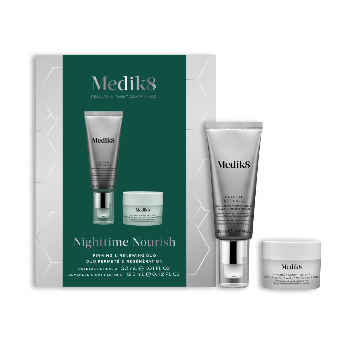 Medik8 Nighttime Nourish Pack Retinal 3 und Nachtcreme