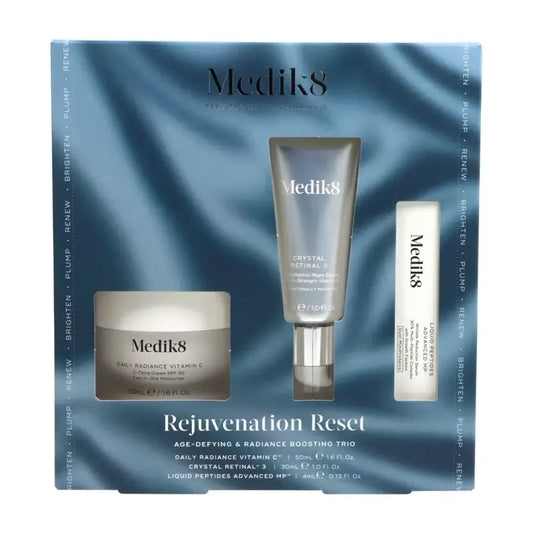 Medik8 Verjüngung Reset Daily Radiance Vit C 50Ml + Crystal Retinal 3 30Ml + Liquid Peptides Deluxe