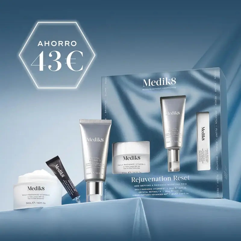 Medik8 Verjüngung Reset Daily Radiance Vit C 50Ml + Crystal Retinal 3 30Ml + Liquid Peptides Deluxe