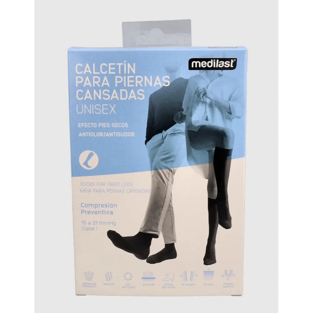 Medilast Comfort Socke Schwarz Klein Größe