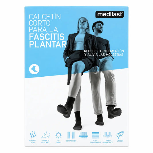 Medilast Kurze Socken Fasc Pl C Prev Schwarz T Md