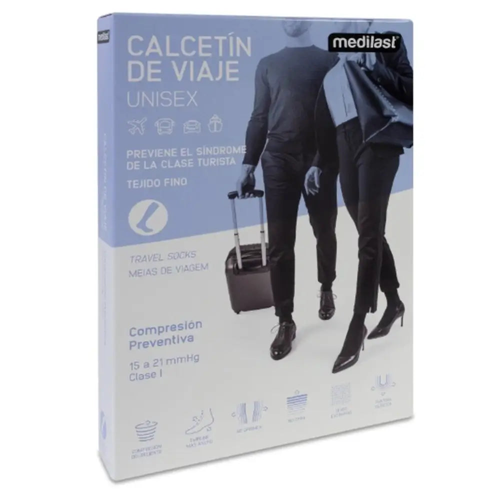 Medilast Reisesocke T/klein schwarz R230