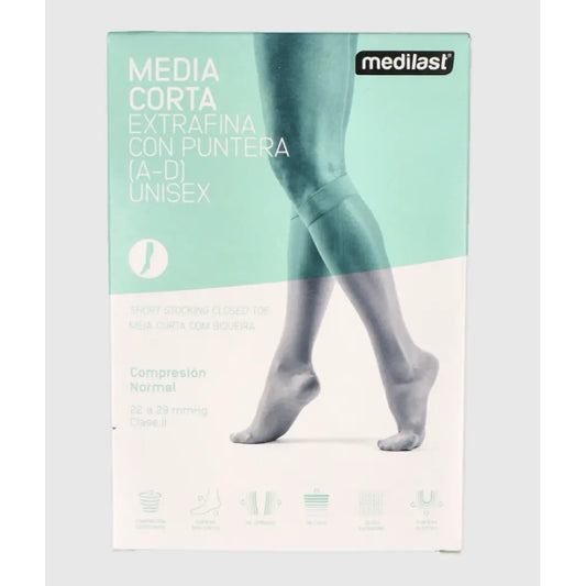 Medilast Kurzstrumpf Beige Medium Größe