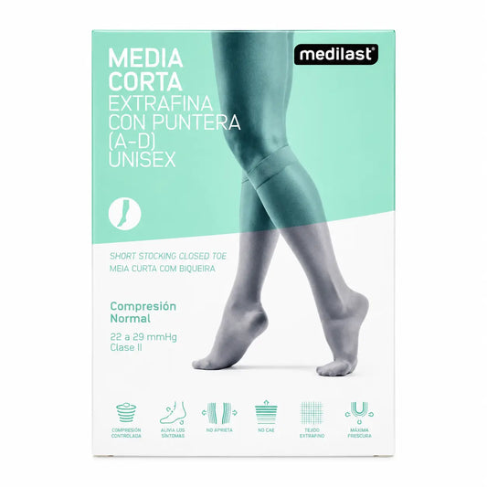 Medilast Kurzstrumpf Beige Medium Größe