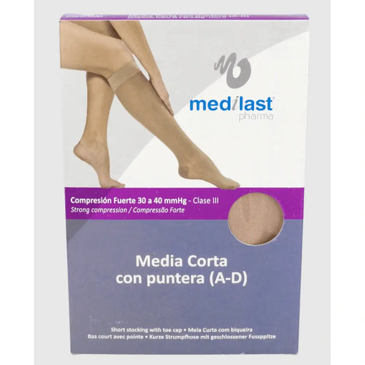 Medilast Kurzstrumpf Fte C/Zehe R606 Ex Large