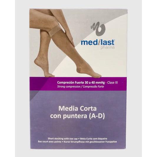 Medilast Kurzstrumpf Fte C/Zehe R606 Klein