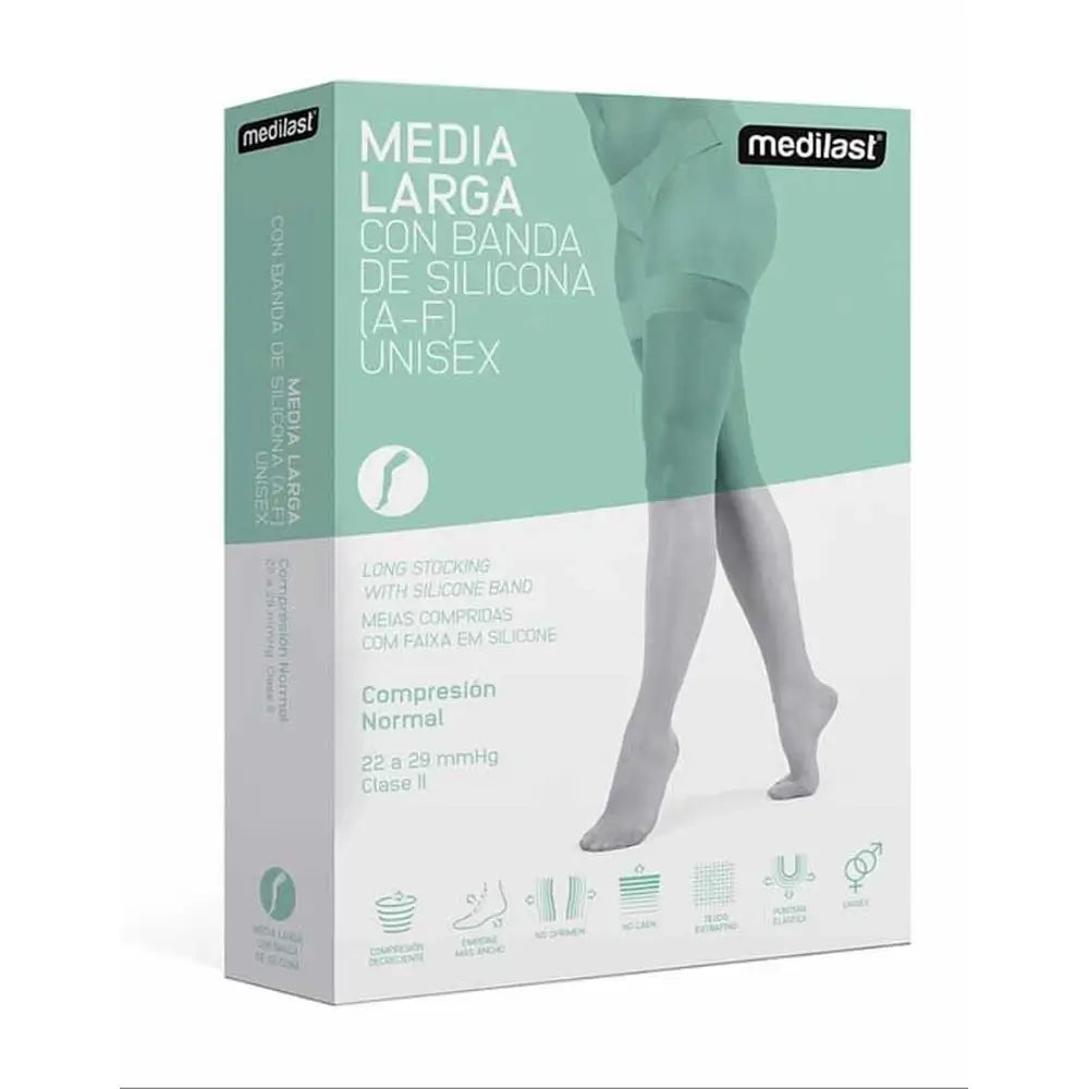 Medilast Langer Strumpf Schwarz Blond Eg R110
