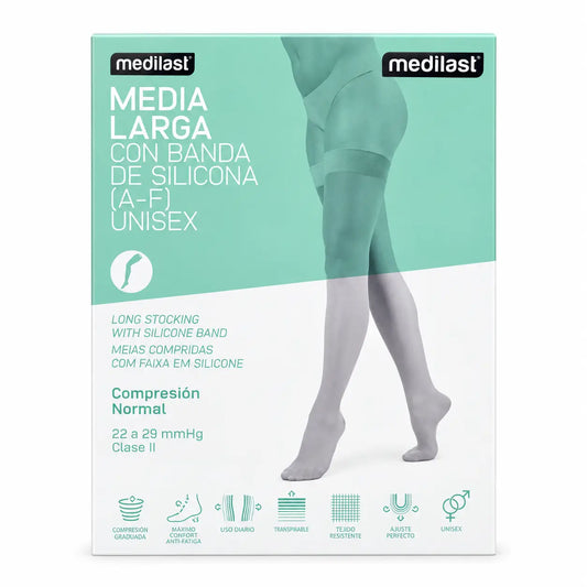 Medilast Langer Strumpf Schwarz Blond Eg R110