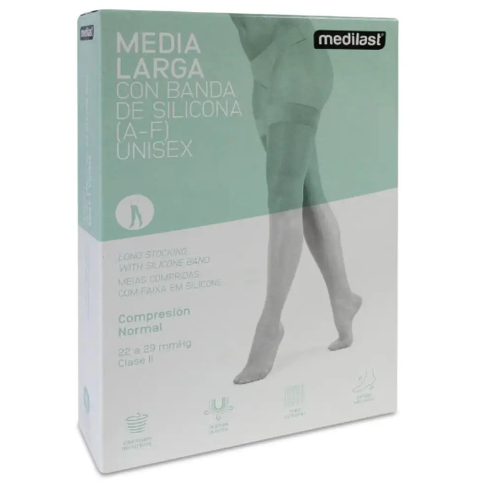 Medilast Langer Strumpf Schwarz Blond Groß R110