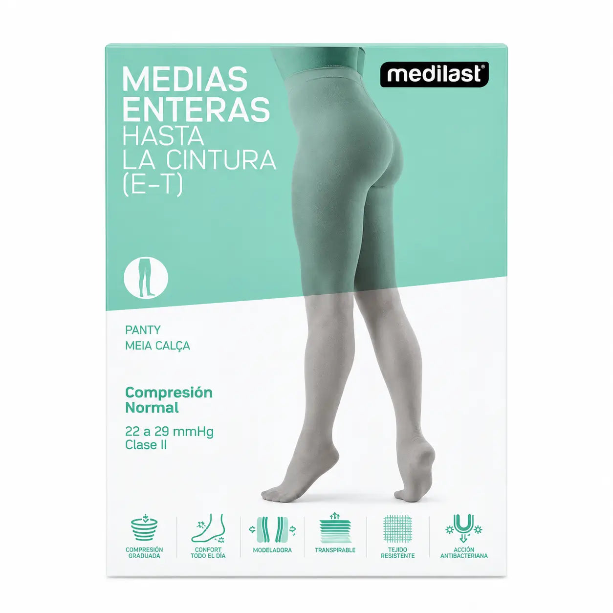 Medilast Panty Normal R/101 T/Extr Schwarz