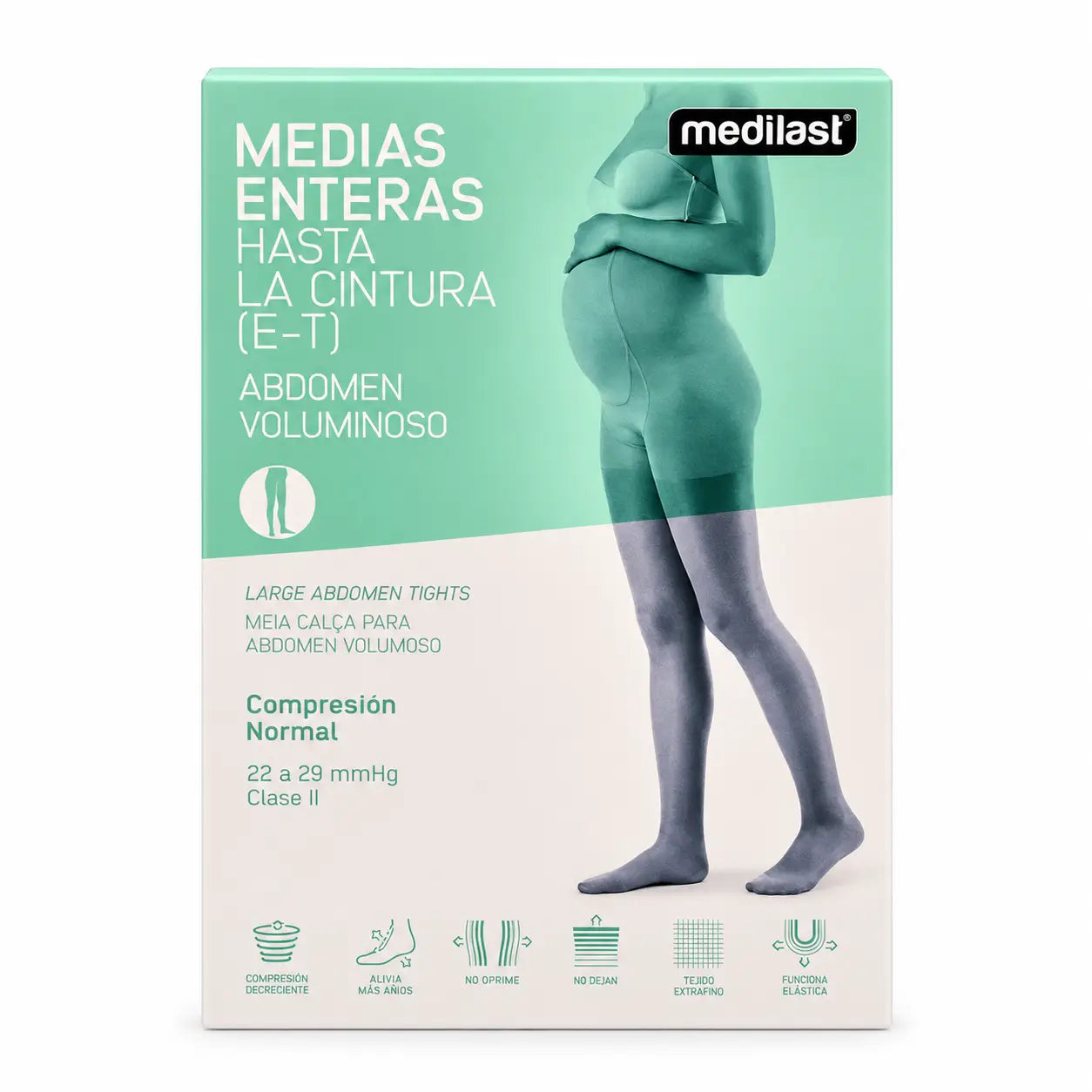 Medilast Frühchen Mutterschaft Panty Große Größe Beige