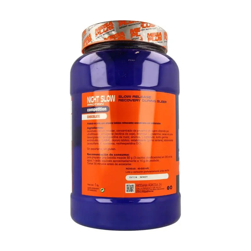 Mega Plus Night Slow Protein Wettbewerb Schoko-Geschmack 1Kg