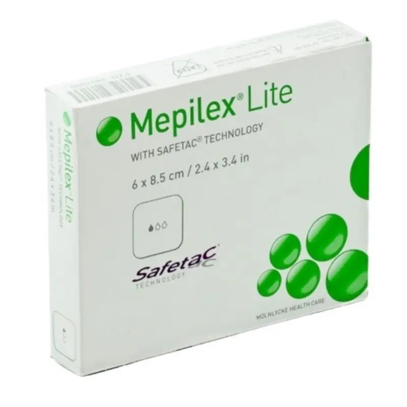 Mepilex Lite Dressing 6X8.5 cm, 3 pieces