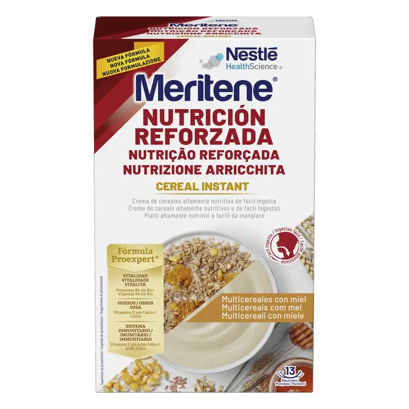 Meritene Müsli Instant Creme aus 8 Müslis mit Honig, 520 g