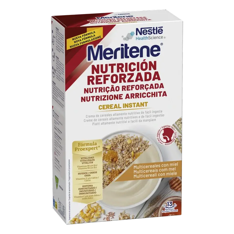 Meritene Müsli Instant Creme aus 8 Müslis mit Honig, 520 g