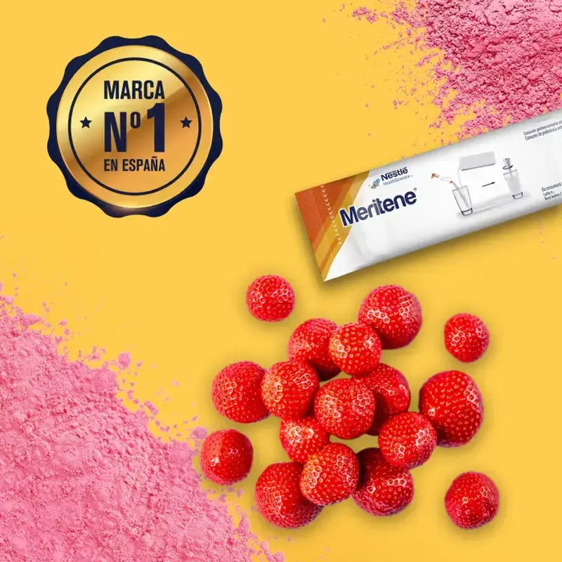 Meritene Kraft- und Vitalitätsshake Erdbeergeschmack, 15 Beutel à 30 g