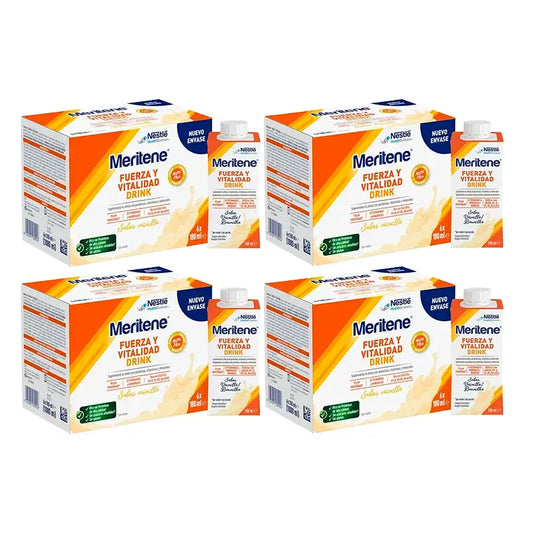 Meritene Kraft- & Vitalitätsgetränk Vanille, 4er-Pack 6 x 180 ml