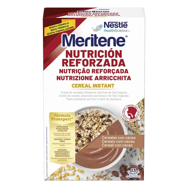 Meritene Reinforced Nutrition Instant Cereal - Kakao , 1 Beutel mit 520 Gramm