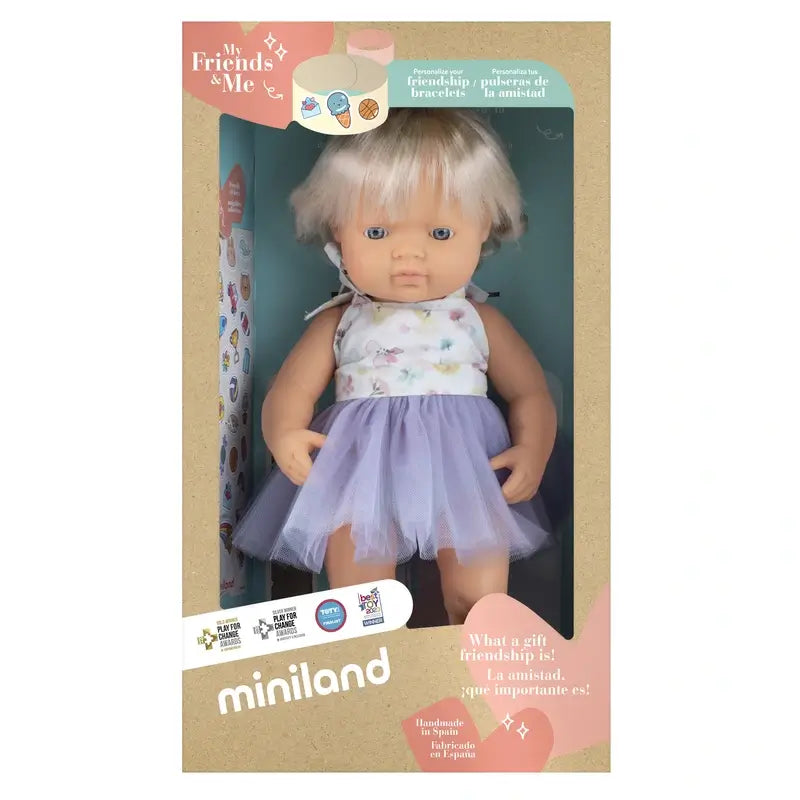 Miniland-Puppe mit Cochlea-Implantat 38 cm Meine Freunde und ich