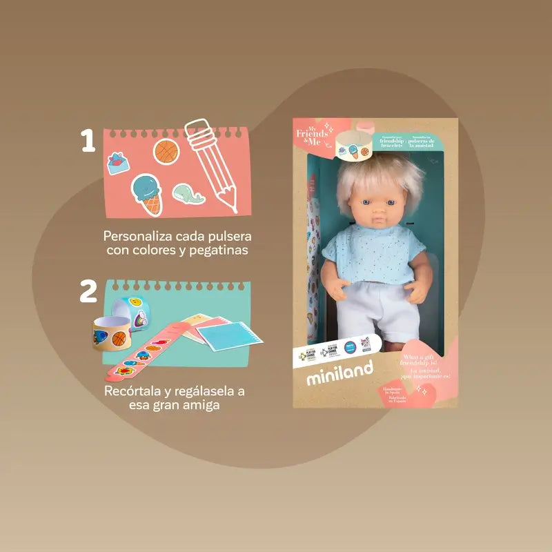 Miniland Blondie Puppe 38 Cm Meine Freunde und ich