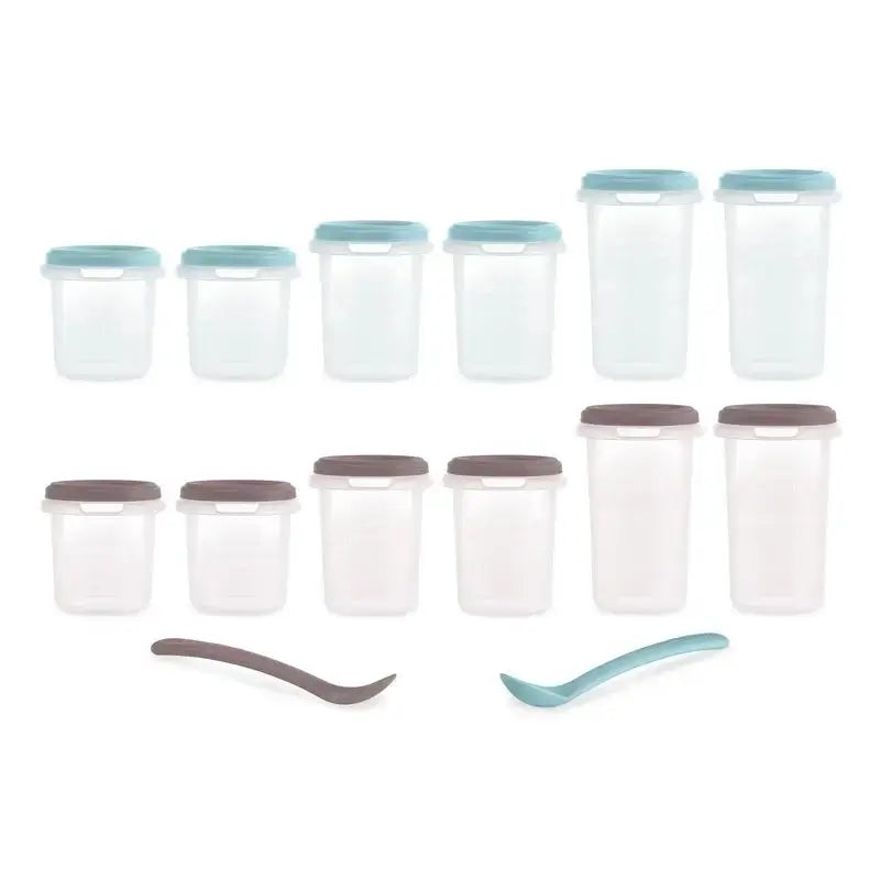 Miniland Satz von 12 Hermisized Terra luftdicht Sets (200Ml, 250Ml & 330Ml)
