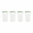 Miniland Satz von 4 luftdicht Hermisized Mint 330Ml