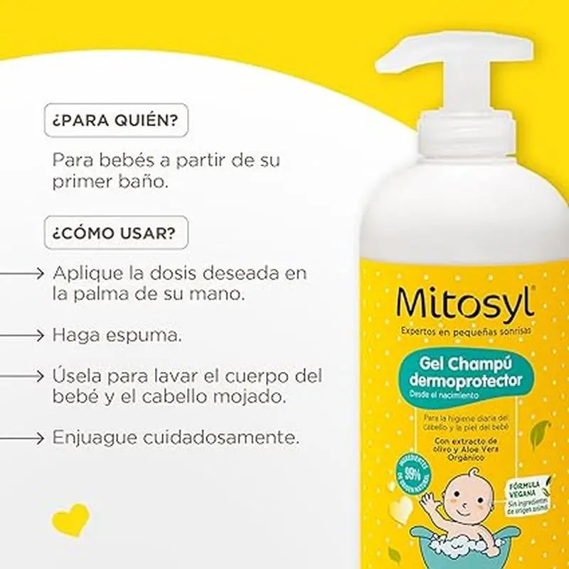 Mitosyl Baby Dermo-Schutz Shampoo Gel, 490 ml