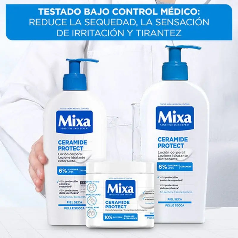Mixa Ceramide Protect Körperlotion für trockene Haut 400Ml