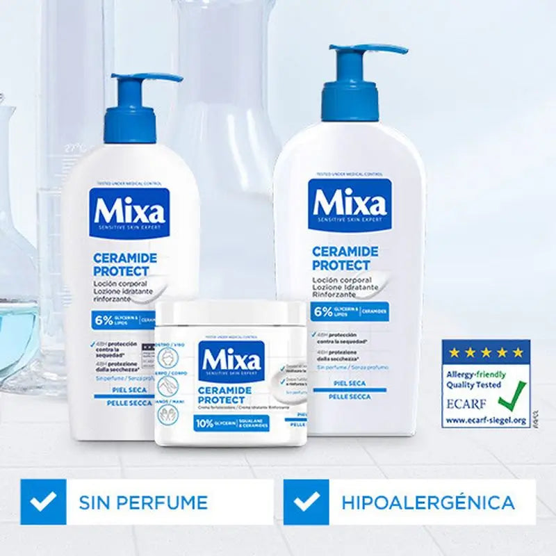 Mixa Ceramide Protect Körperlotion für trockene Haut 400Ml