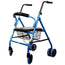 Mobiclinic Andador Plegable Con Asiento Y Respaldo Azul