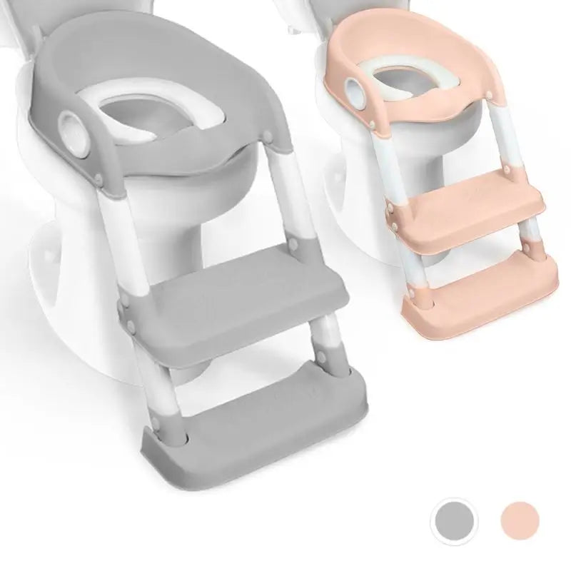 Mobiclinic Kinderklappbarer Toilettensitz Lala Grau & Weiß
