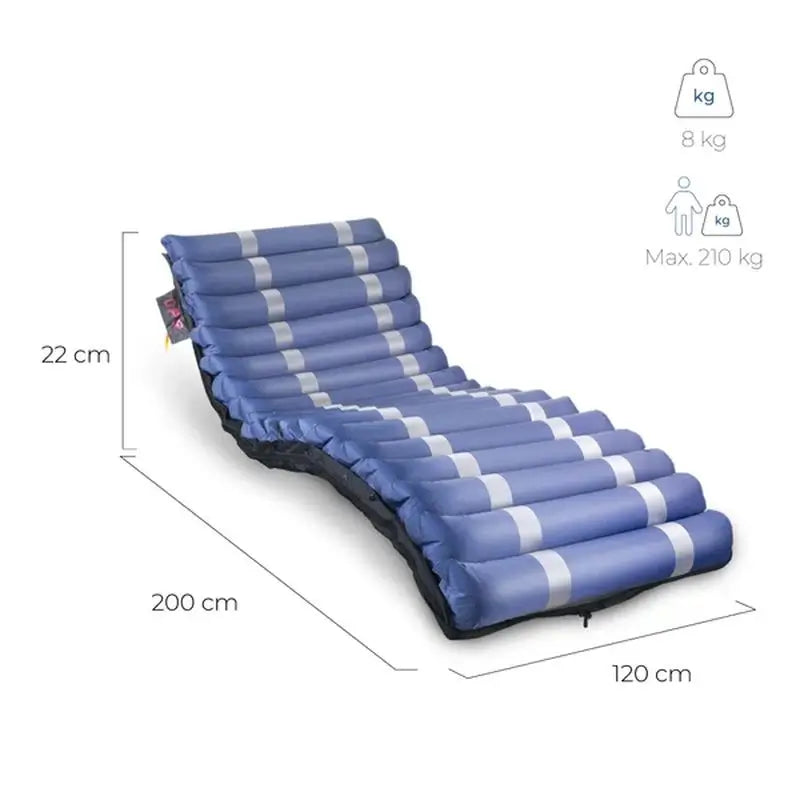 Mobiclinic Mobi4 Air Anti-Dekubitus-Matratze mit Kompressor, 20 Zellen. 200 x 120 x 22 cm