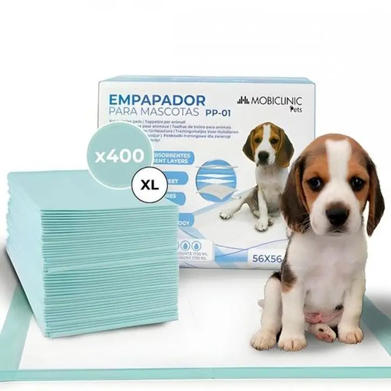 Mobiclinic Pet Soaker 56X56 Cm 400Uds Super-Absorber transportabel Pp-01