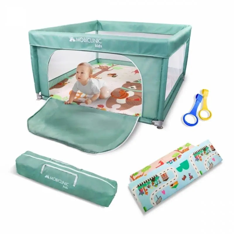 Mobiclinic Happyland Klappbarer Spielplatz Grün