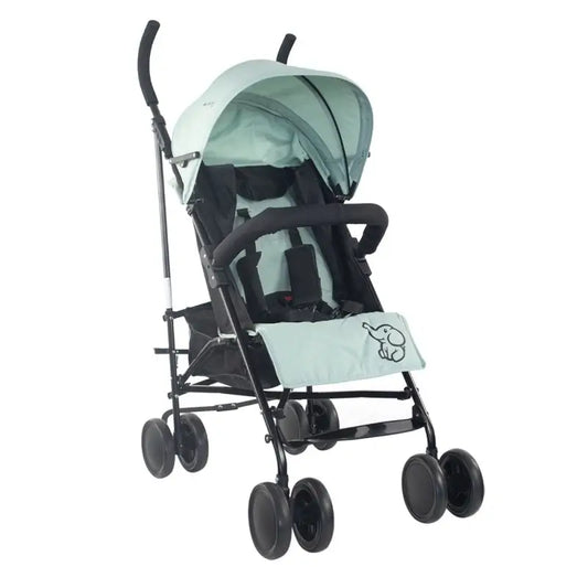 Mobiclinic Elefant faltbarer Kinderwagen 15 Kg Grün