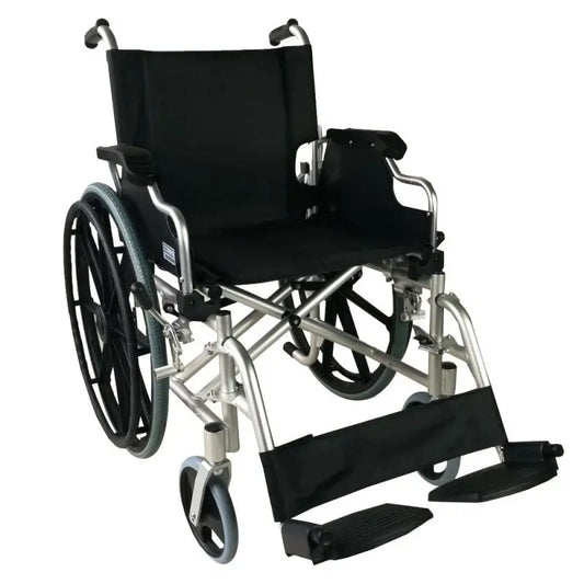 Mobiclinic Aluminium-Klapprollstuhl Klappbare Armlehnen Abnehmbare Armlehnen und abnehmbare Fußstützen Große Räder Opera Top