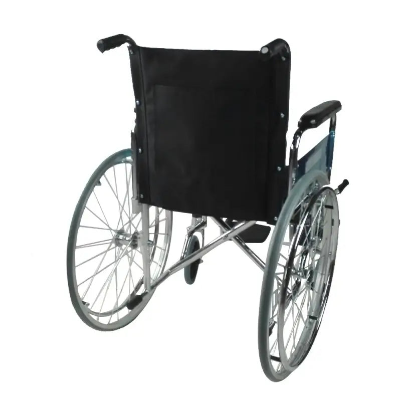 Mobiclinic Faltrollstuhl mit Armlehnen und Fußstützen Schwarz