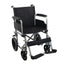 Mobiclinic Folding Wheelchair With Removable Rear Small Wheels Grey
