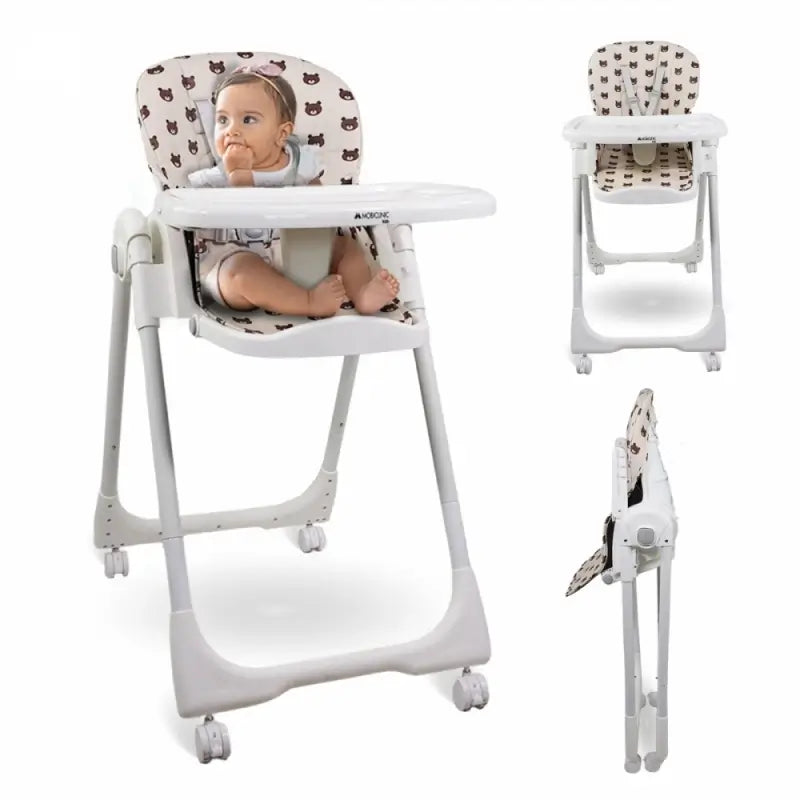 Mobiclinic Simba Bär Hochstuhl mit Rädern